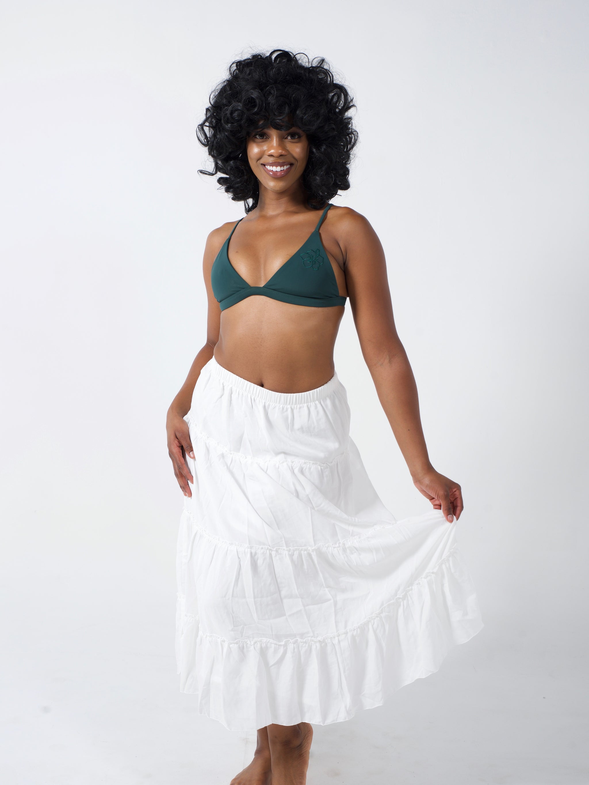 Sunshine Skirt / White – Coral Swimwear X